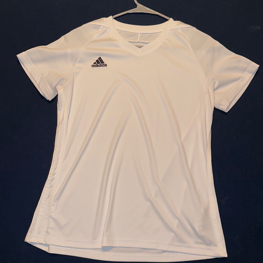 Adidas white soccer jersey